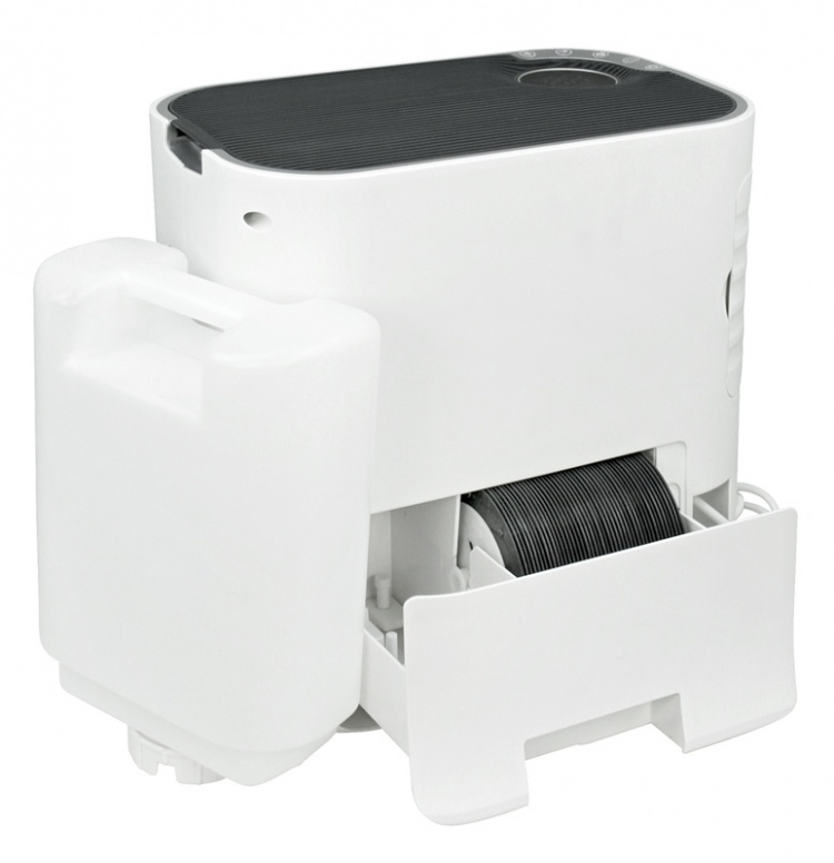 Martha 2-i-1-luftfuktare/-renare,HEPA-filter, 56m2, timer, LCD-display