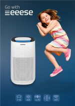 Vigga - 3-i-1 luftrenare, Wifi, HEPA-filter, lasersensor, 50 m2, Google Home