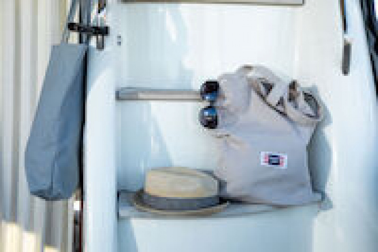 Lord Nelson VICTORY Coast Life, Tygväska Kustliv, Marinblå, 37x10x42 cm