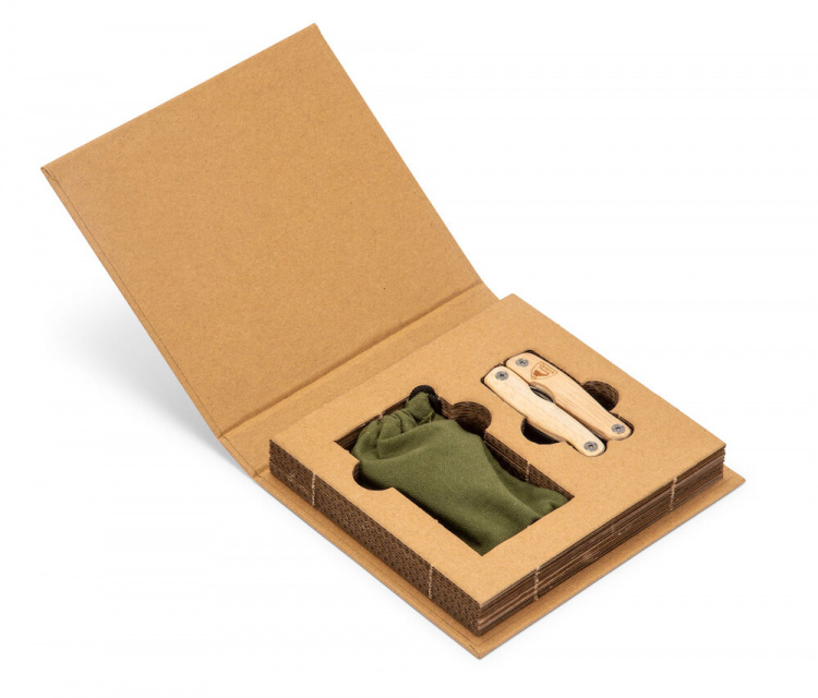 Orrefors Hunting Multiverktyg, handtag av gummiträ, 8 verktyg Orrefors Hunting Multiverktyg, handtag av gummiträ, 8 verktyg