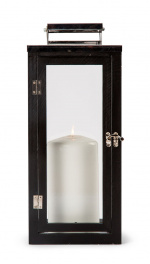 Orrefors Jernverk Ljuslykta i furuträ, 40 cm, Svart Orrefors Jernverk Ljuslykta i furuträ, 40 cm, Svart