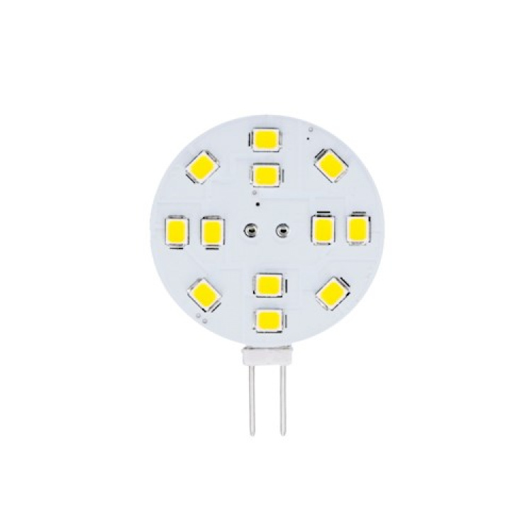 Forever Light LED-lampa G4, Rund, 2W, 12V, 6000k, 180lm Forever Light LED-lampa G4, Rund, 2W, 12V, 6000k, 180lm