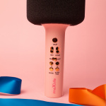 Maxlife MXBM-600 - Trådlös Karaoke-mikrofon med inbyggd högtalare, Rosa