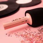 Maxlife MXBM-600 - Trådlös Karaoke-mikrofon med inbyggd högtalare, Rosa
