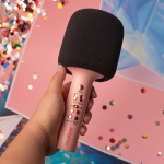 Maxlife MXBM-600 - Trådlös Karaoke-mikrofon med inbyggd högtalare, Rosa