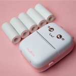 Maxlife MXTP-100 Thermal Printer - Portabel Miniskrivare med Bluetooth, Rosa 