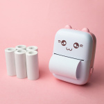 Maxlife MXTP-100 Thermal Printer - Portabel Miniskrivare med Bluetooth, Rosa 