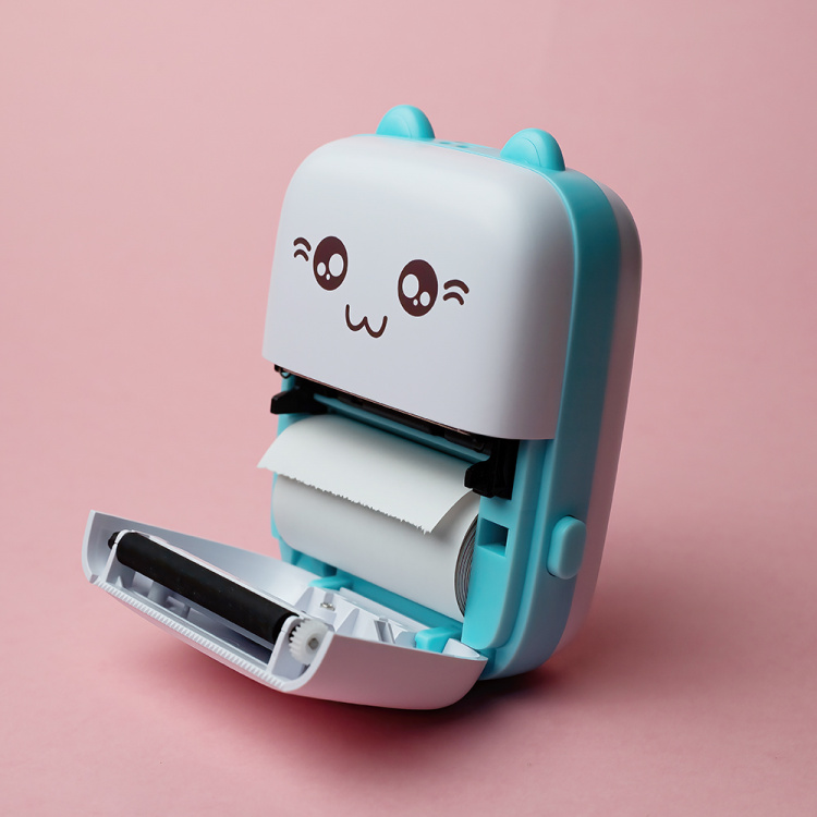 Maxlife MXTP-100 Thermal Printer - Portabel Miniskrivare med Bluetooth, Blå