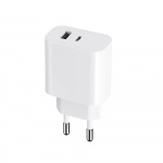 Maxlife MXTC-06 - PD QC Väggladdare 1x USB-C, 1x USB, 30W, Vit