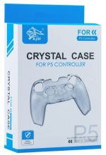 Silikongrepp Crystal case till PS5 kontroll, genomskinlig Silikongrepp Crystal case till PS5 kontroll, genomskinlig