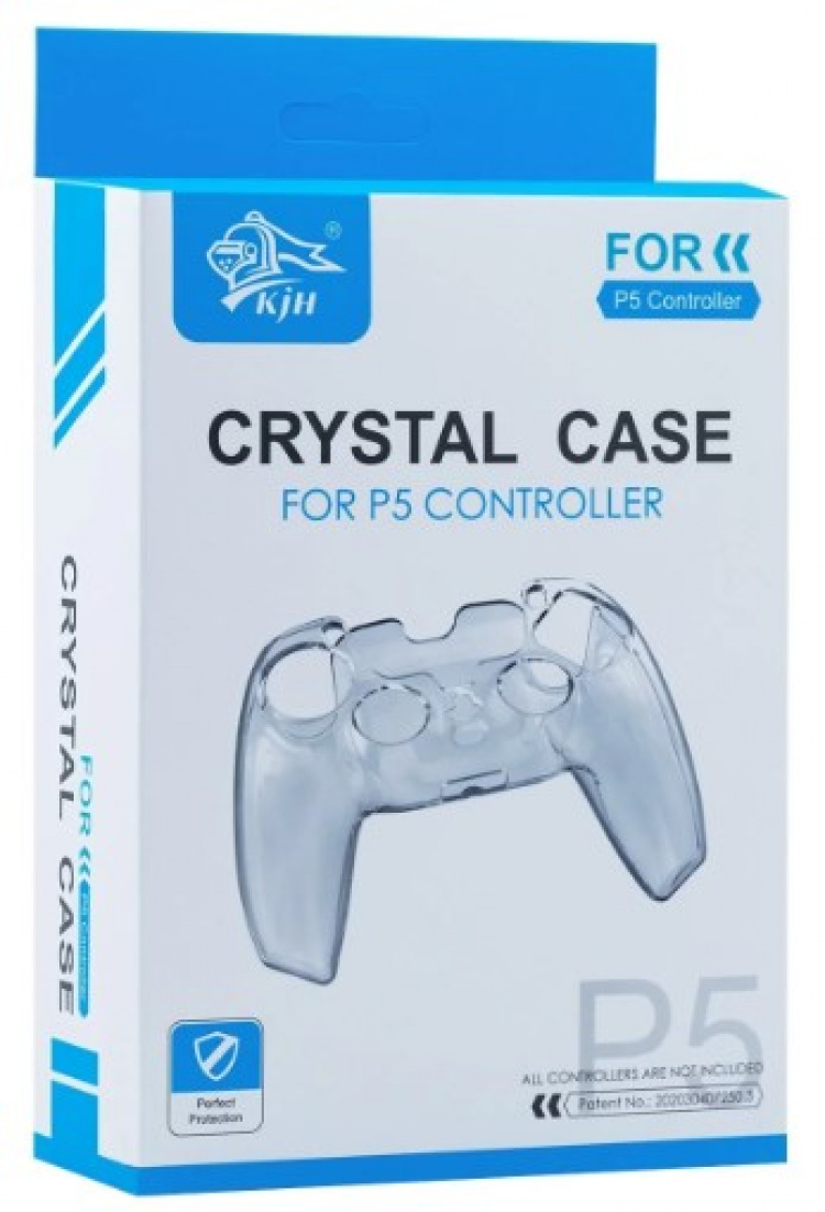 Silikongrepp Crystal case till PS5 kontroll, genomskinlig Silikongrepp Crystal case till PS5 kontroll, genomskinlig