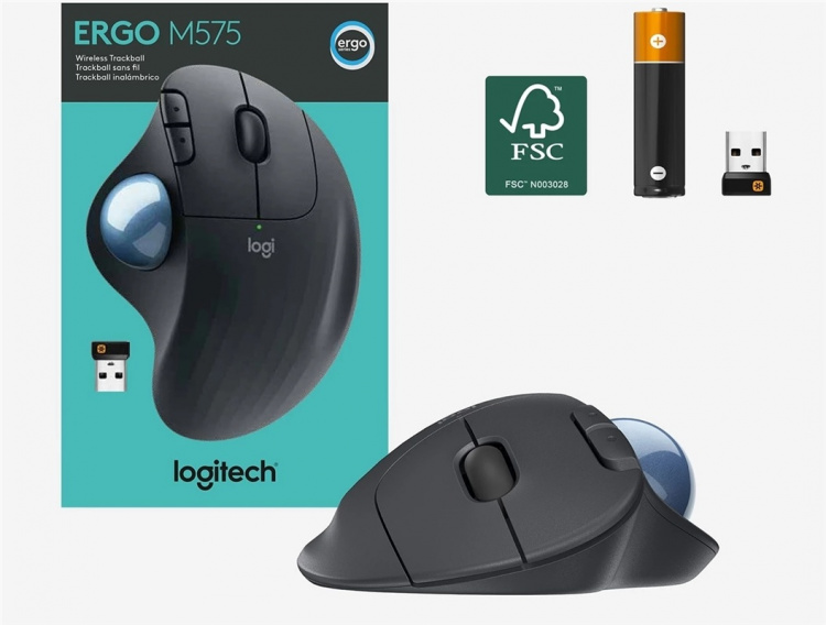 Logitech ERGO M575 Ergonomisk mus