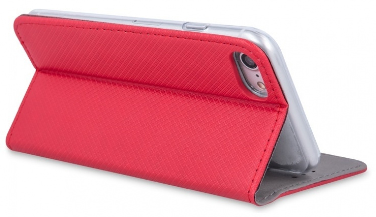 Smart fodral med magnetstängning till iPhone 13, Röd