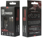 Maxlife MXCC-01 USB Billaddare 1x USB 2.1A + microUSB kabel