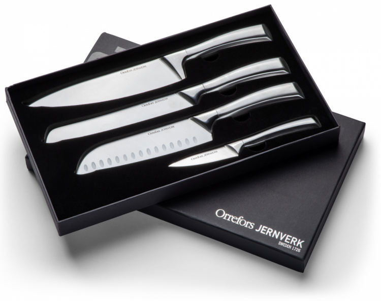 Orrefors Jernverk 4-pack knivar, Stål Orrefors Jernverk 4-pack knivar, Stål