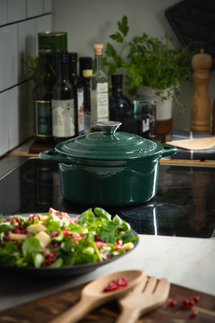 Orrefors Jernverk gjutjärnsgryta, 5 liter, Mörkgrön Orrefors Jernverk gjutjärnsgryta, 5 liter, Mörkgrön