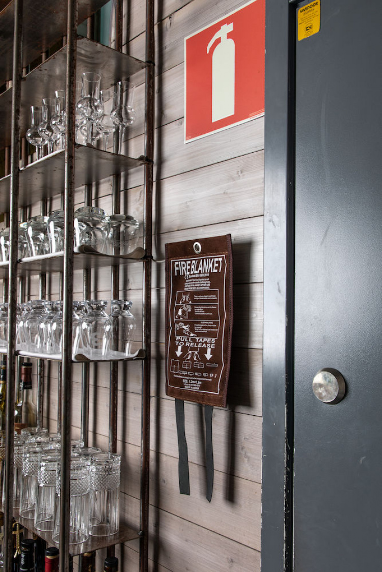 Kosta Linnewäfveri Brandfilt Mocka, Marin Kosta Linnewäfveri Brandfilt Mocka, Marin