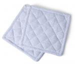 Kosta Linnewäfveri Eliza Grytlapp Återvunnen 2-pack, Ljusgrå