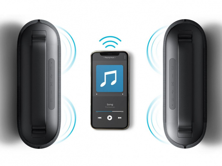 Next TREND Vattentät trådlös högtalare, Svart