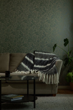 Kosta Linneväfveri Ullpläd Rand, Mörkgrå