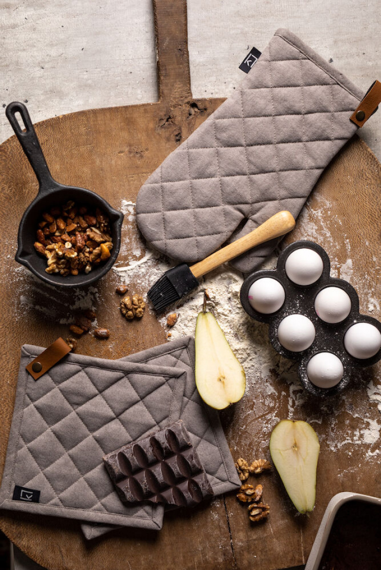 Kosta Linneväfveri Grillvante, Grå Kosta Linneväfveri Grillvante, Grå