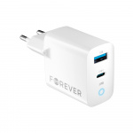 Forever TC-06-20AC PD QC Väggladdare 1x USB-C 1x USB 20W Forever TC-06-20AC PD QC Väggladdare 1x USB-C 1x USB 20W