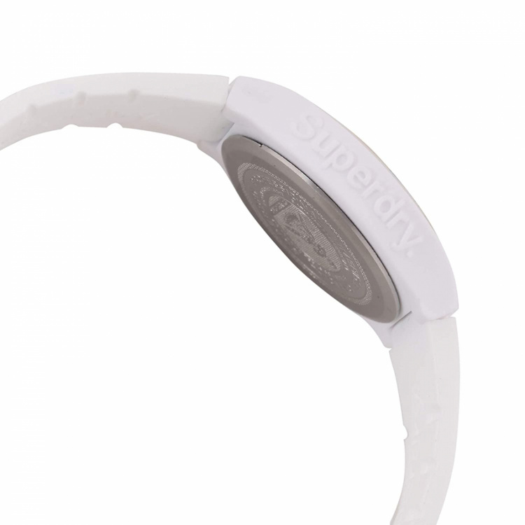 Superdry SDSYG166WRG - Klocka 38 mm med 5 bar vattentäthet, Vit/Guld