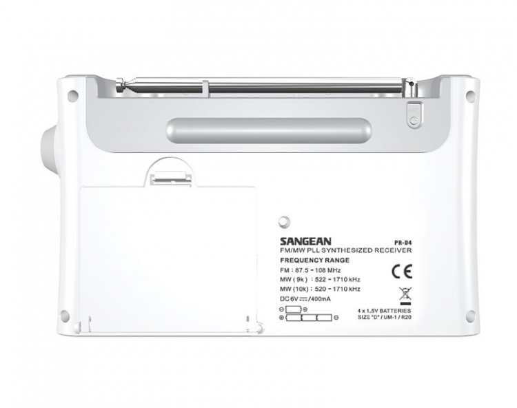 Sangean PR-D4 Bärbar radio med 170 h batteritid Sangean PR-D4 Bärbar radio med 170 h batteritid