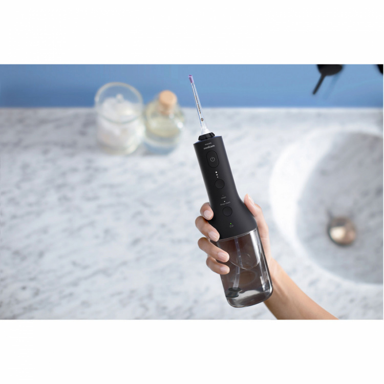 Philips HX3806/31 Elektronisk Flosser/Munrengörare med vatten, Svart