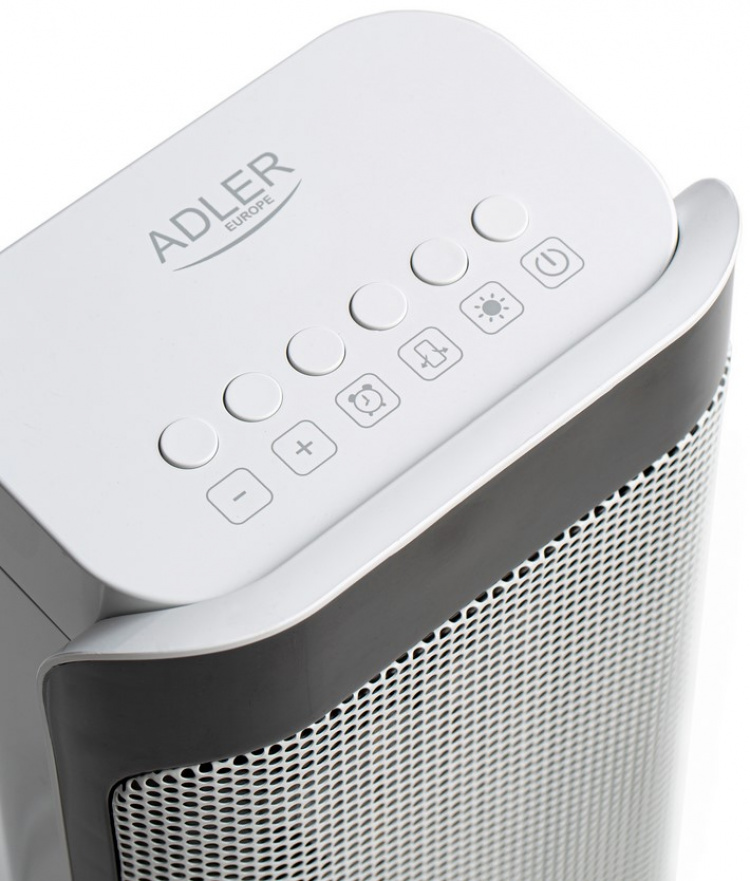 Adler AD 7723 Keramisk Värmeelement med LCD Skärm, 2000W