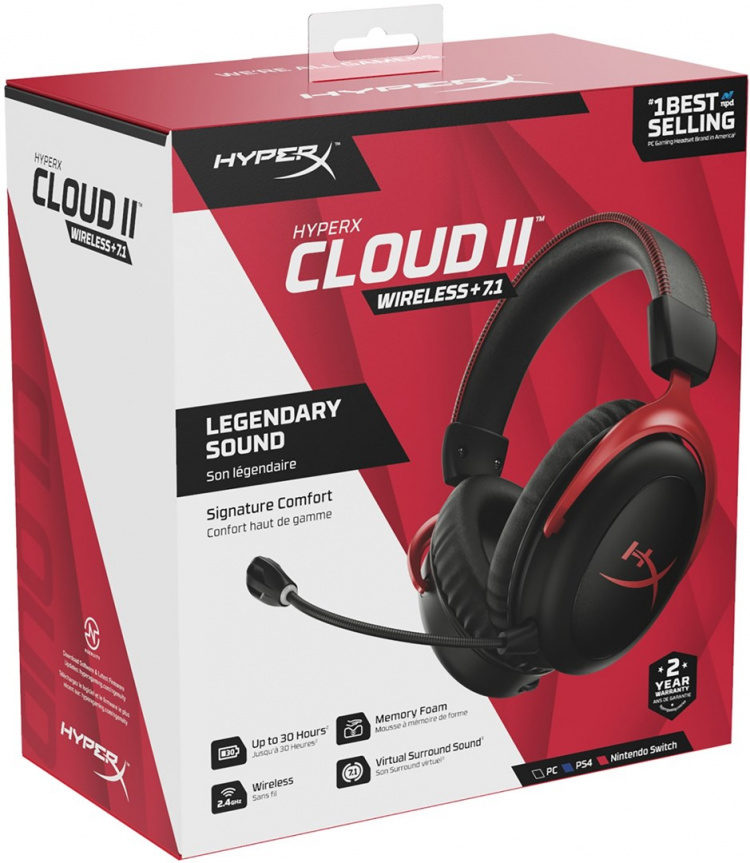 HyperX Cloud II Wireless Black/Red