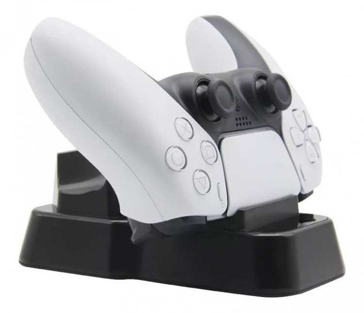 Dubbel laddstation för Playstation 5 kontroller Dubbel laddstation för Playstation 5 kontroller