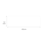 Termal-etiketter till Niimbot D11 Etikettmaskin, Självhäftande, 12x40mm, Vit