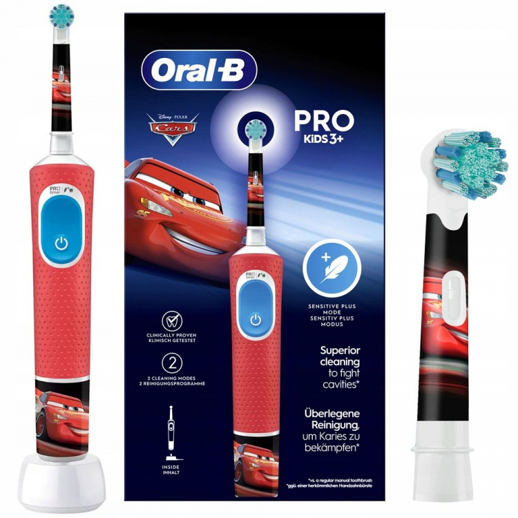 Oral-B Vitality PRO - Eltandborste för barn, Cars