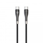 Forever Snygg kabel USB-C - USB-C 1,0 m 60W svart