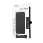 Essentials Motorola Moto G04 PU Plånboksfodral, 3 kort, Svart