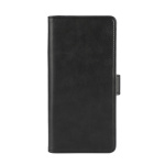 Essentials Motorola G34 PU plånboksfodral med 3-kortplatser, Svart