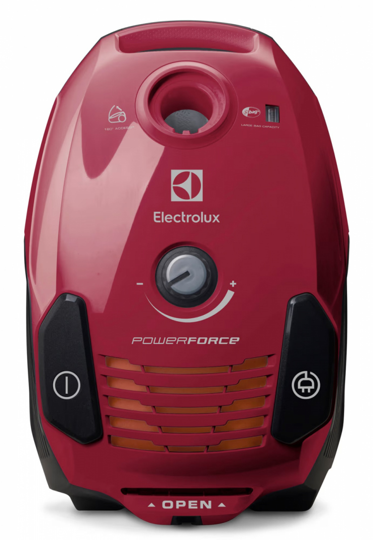Electrolux EPF61RR PowerForce Dammsugare med påse, Röd