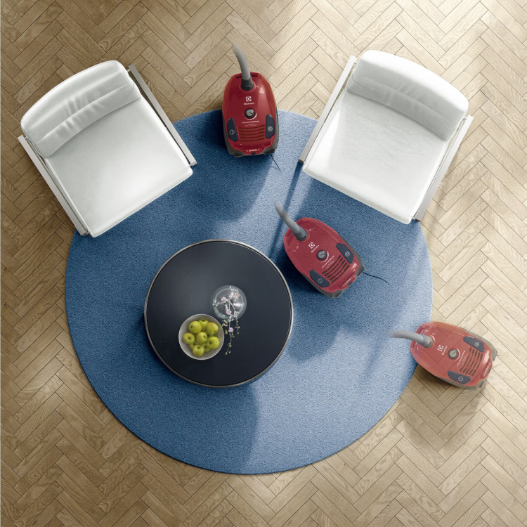 Electrolux EPF61RR PowerForce Dammsugare med påse, Röd