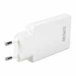 DELTACO USB-C väggladdare 67 W, 2x USB-C PD, slimmad storlek, total effekt 67 W DELTACO USB-C väggladdare 67 W, 2x USB-C PD, slimmad storlek, total effekt 67 W