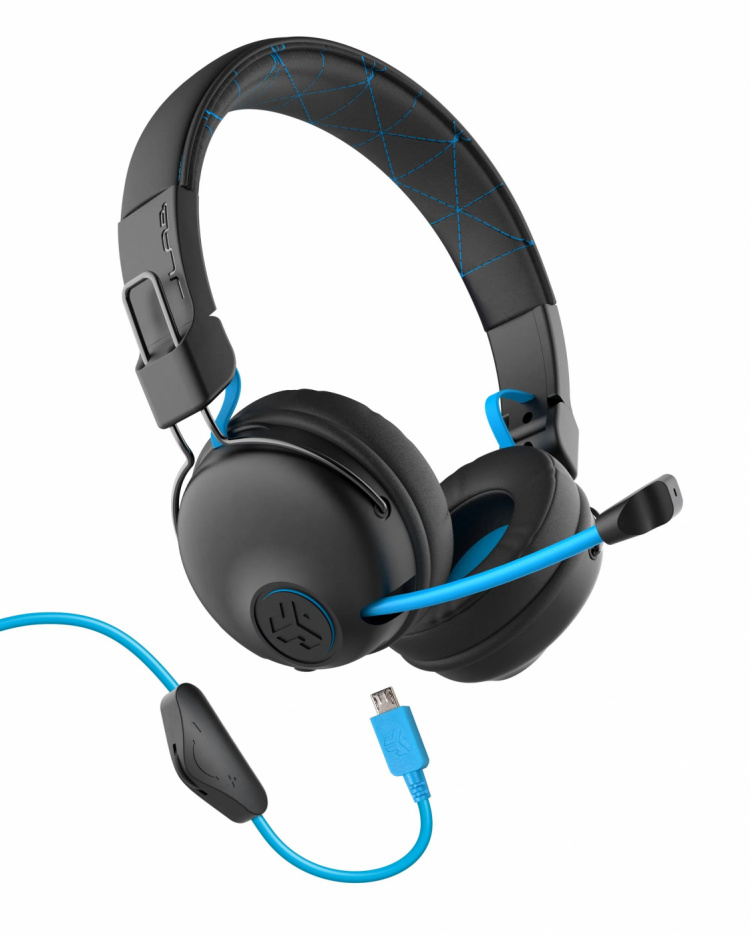 JLab Play Gaming Headset, Svart & Blå