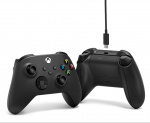 Microsoft Xbox Trådlös Handkontroll Gen 9 inklusive Kabel För Windows 10, Svart