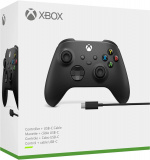 Microsoft Xbox Trådlös Handkontroll Gen 9 inklusive Kabel För Windows 10, Svart