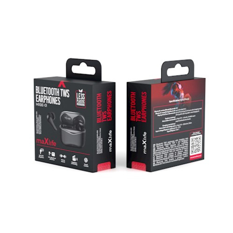 Maxlife MXBE-01 - TWS Hörlurar, Svart Maxlife MXBE-01 - TWS Hörlurar, Svart