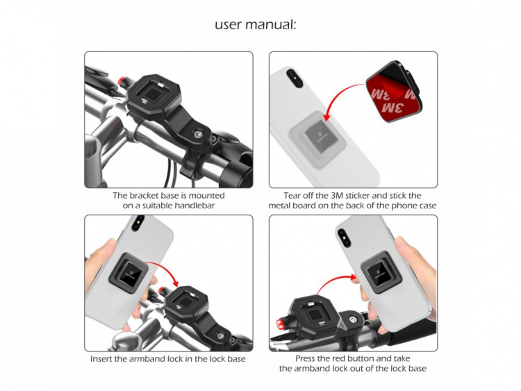 Swissten Mobilhållare för Cykel