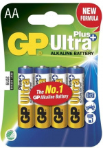 GP Ultra Plus Alkaline AA batteri, 15AUP/LR6, 4-pack