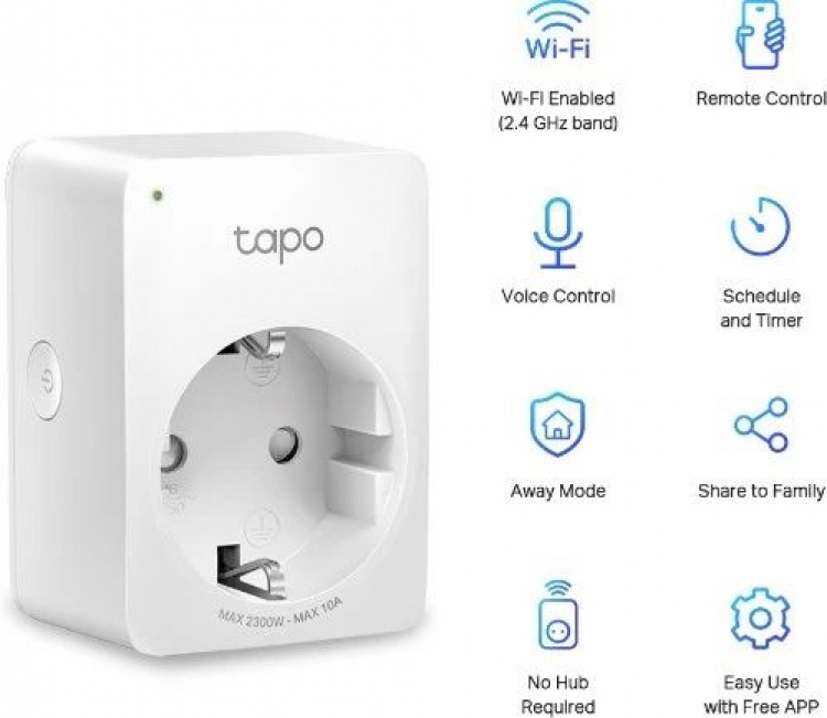 TP-Link Tapo P100 Smart Plug (2-pack)