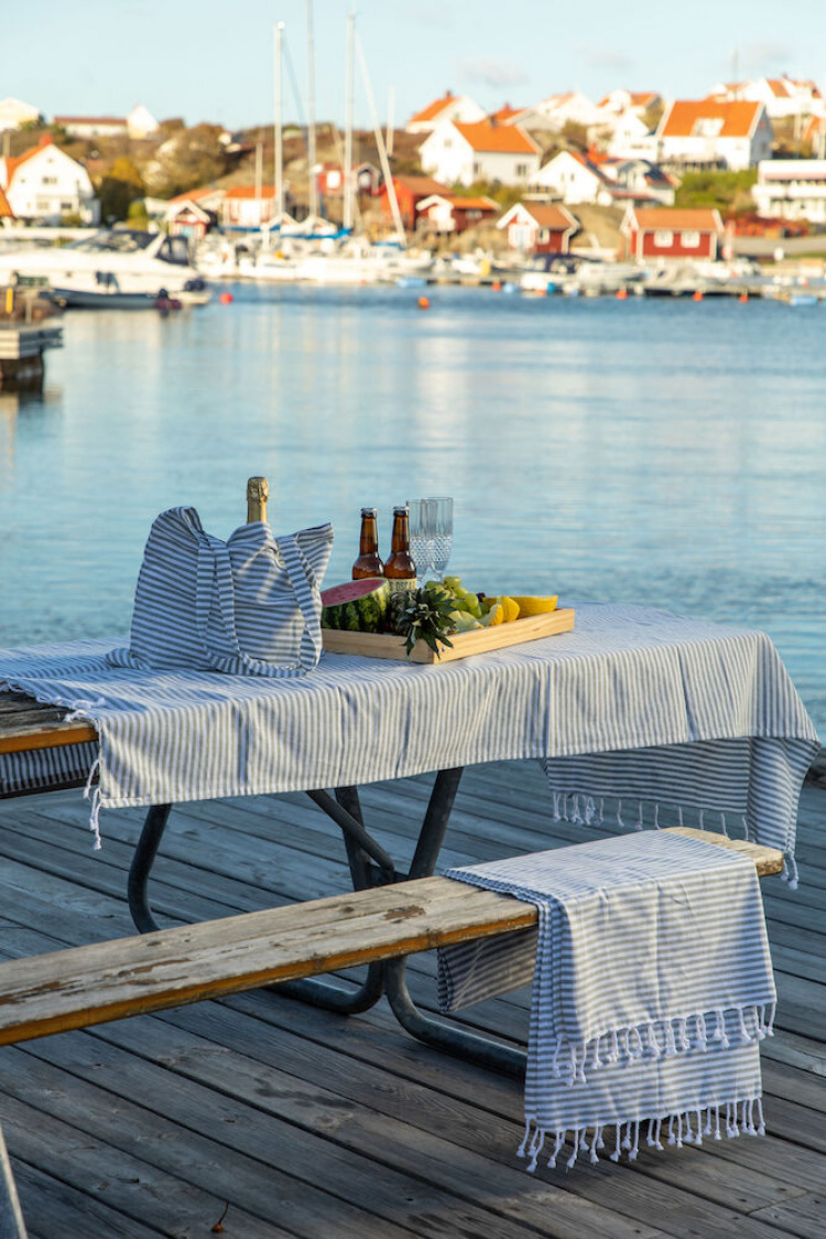 Lord Nelson Victory Hamam Medbo Badlakan, Ljusgrå, 90x150 cm