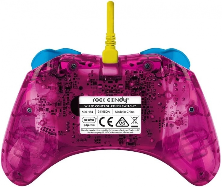PDP Rock Candy Wired Controller - Peach (Switch)