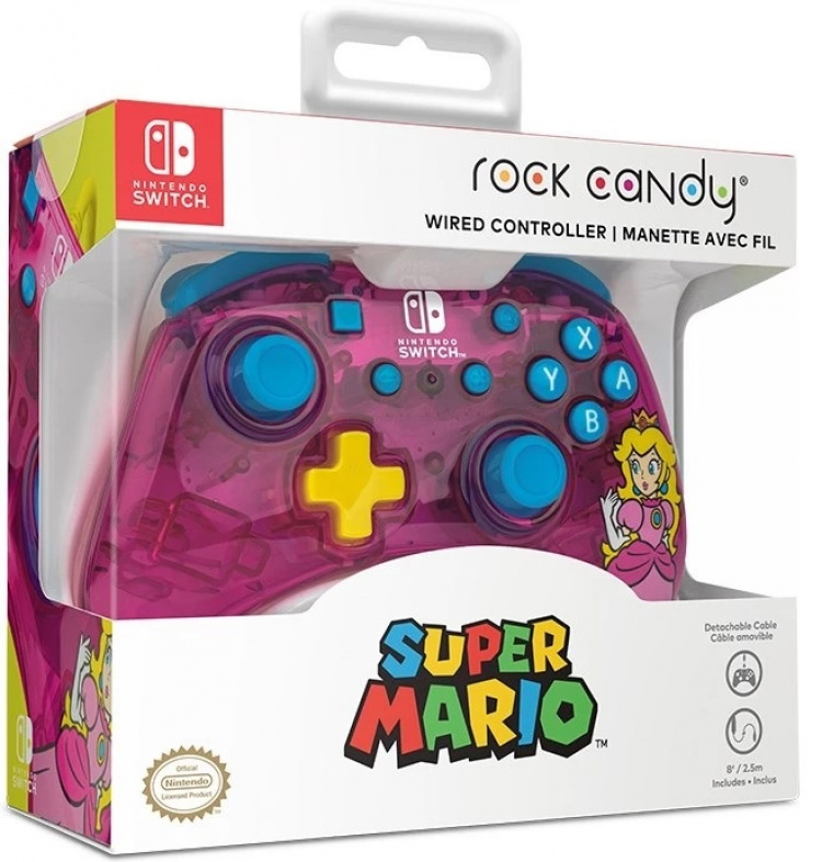 PDP Rock Candy Wired Controller - Peach (Switch)